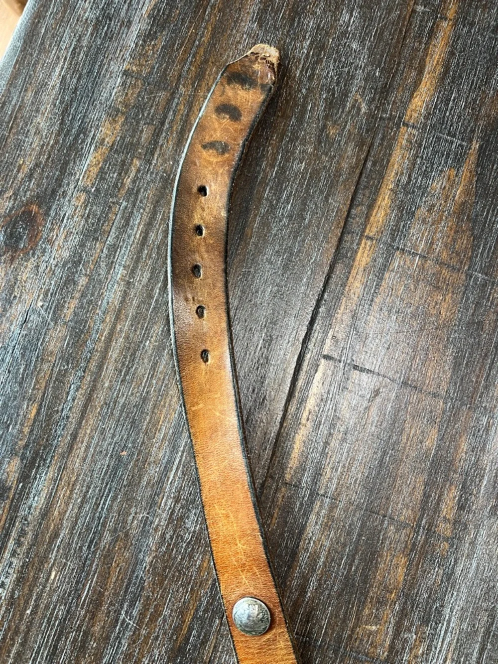 Vintage Nickel Indian Head Leather Belt and Wallet.